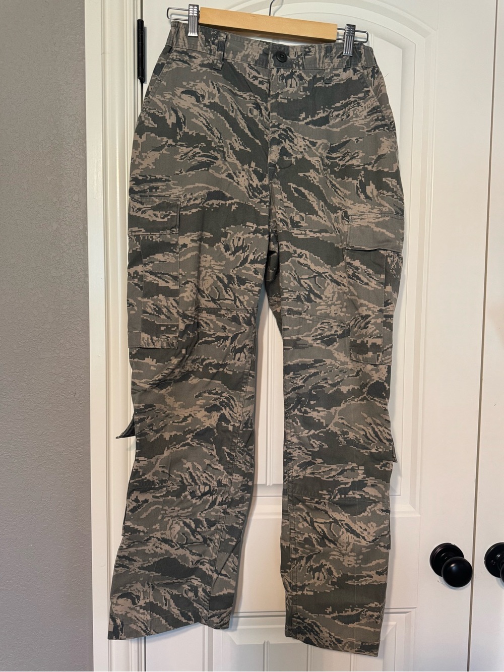 Air Force camo pants.